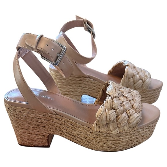 Marc Fisher Women's Braided Espadrille Platform Summer Sandals EUC, size 9.5 - Picture 5 of 9